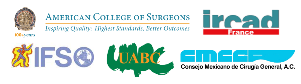 American College of Surgeons, ircad, IFSO, UABC, and CMCGA